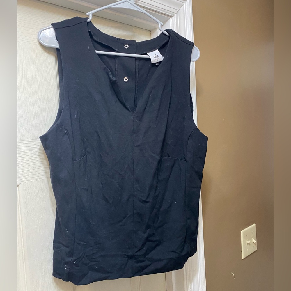 Black Cabi top with buttons size XL